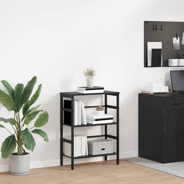 Könyvespolc Fekete tölgy 60 x 29,5 x 81 cm Faanyag