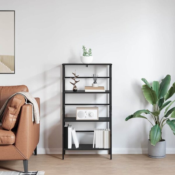 Könyvespolc Fekete tölgy 60 x 29,5 x 115 cm Faanyag