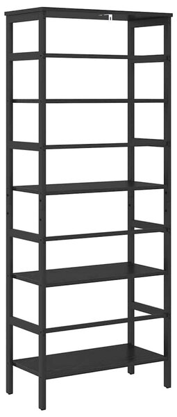Könyvespolc Fekete tölgy 60 x 29,5 x 149 cm Faanyag
