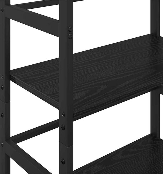 Könyvespolc Fekete tölgy 60 x 29,5 x 149 cm Faanyag