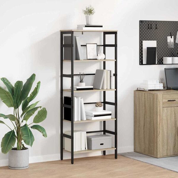 Könyvespolc Sonoma tölgy 60 x 29,5 x 149 cm Faanyag