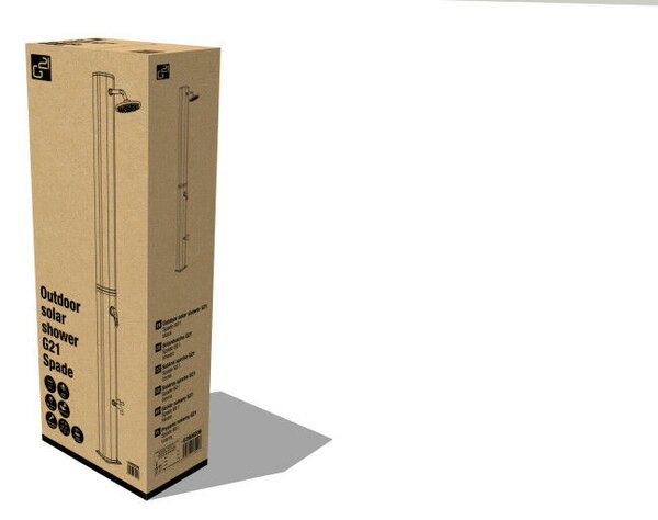 Szolár zuhany G21 Spade 60 l, fekete