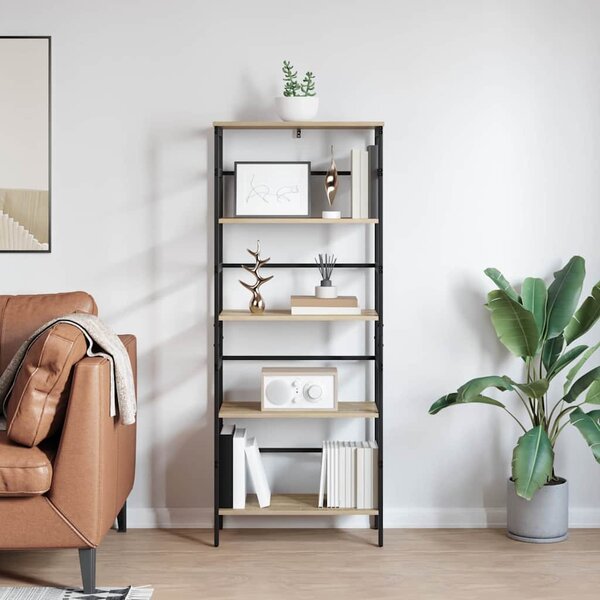 Könyvespolc Sonoma tölgy 60 x 29,5 x 149 cm Faanyag