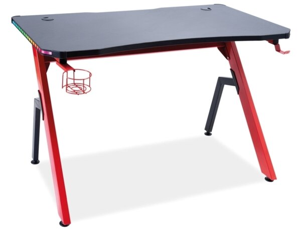 Kancelársky stôl B-006 červený/čierny