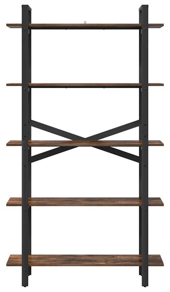 Könyvespolc 5 szintes 100 x 33,5 x 178 cm Szerelt Fa