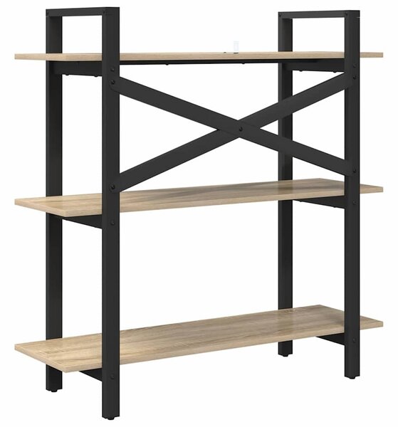 Könyvespolc Sonoma tölgy 100 x 33,5 x 102 cm Faanyag