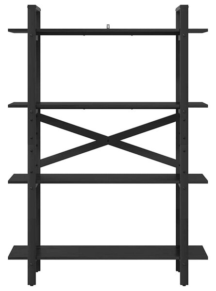 Könyvespolc Fekete tölgy 100 x 33,5 x 140 cm Faanyag
