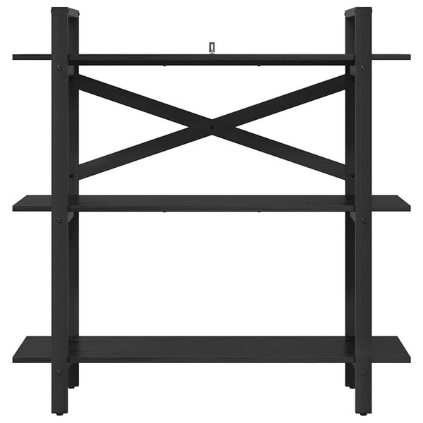 Könyvespolc Fekete tölgy 100 x 33,5 x 102 cm Faanyag