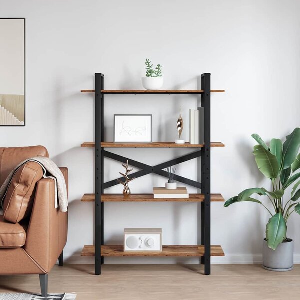 Könyvespolc Öreg fa 100 x 33,5 x 140 cm Faanyag