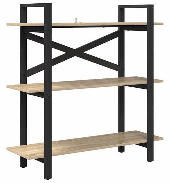 Könyvespolc Sonoma tölgy 100 x 33,5 x 102 cm Faanyag