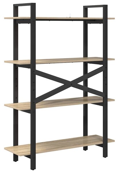 Könyvespolc Sonoma tölgy 100 x 33,5 x 140 cm Faanyag