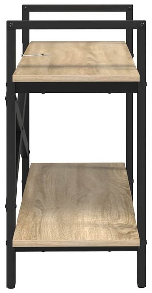 Könyvespolc Sonoma tölgy 100 x 33,5 x 64 cm Faanyag