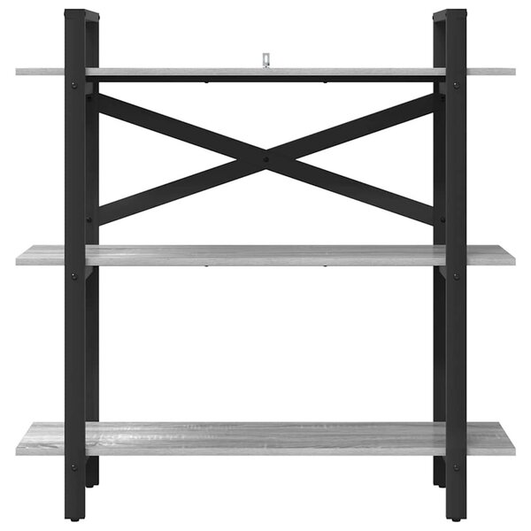Könyvespolc Szürke Sonoma 100 x 33,5 x 102 cm Faanyag