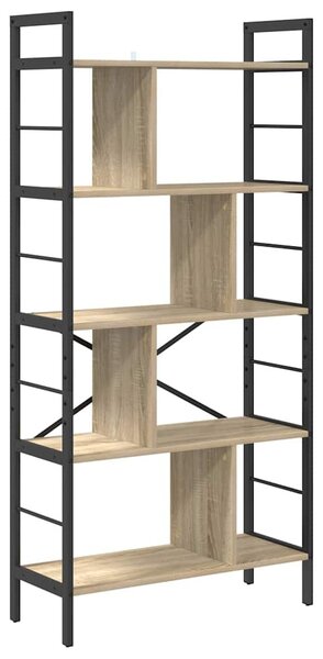 Könyvespolc Sonoma tölgy 75 x 30 x 156 cm Faanyag