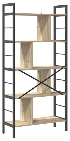 Könyvespolc Sonoma tölgy 75 x 30 x 156 cm Faanyag