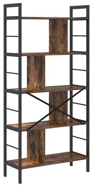 Könyvespolc Füstölt tölgy 75 x 30 x 156 cm Faanyag
