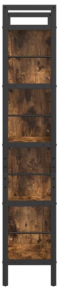 Könyvespolc Füstölt tölgy 75 x 30 x 156 cm Faanyag