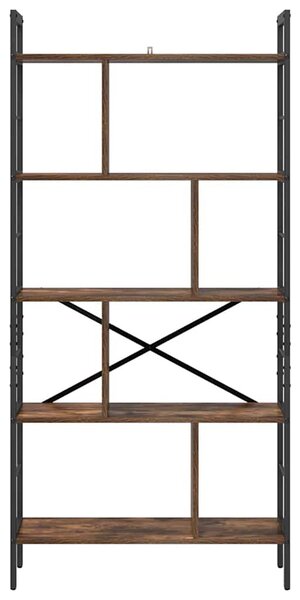Könyvespolc Füstölt tölgy 75 x 30 x 156 cm Faanyag