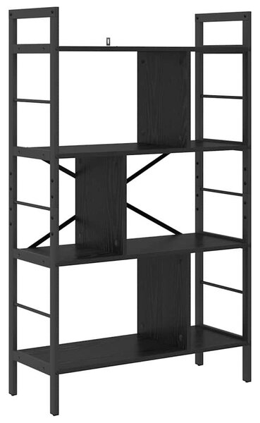 Könyvespolc Fekete tölgy 75 x 30 x 123,5 cm Faanyag