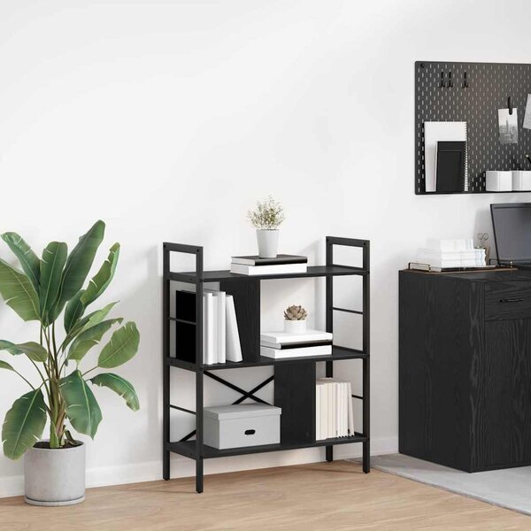 Könyvespolc Fekete tölgy 75 x 30 x 91 cm Faanyag