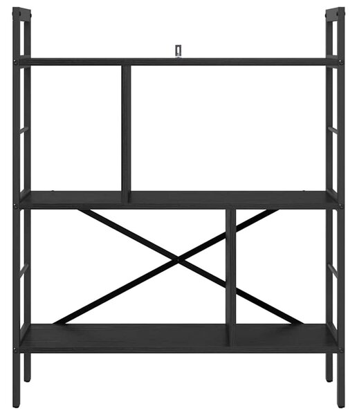 Könyvespolc Fekete tölgy 75 x 30 x 91 cm Faanyag