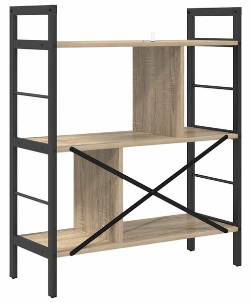 Könyvespolc Sonoma tölgy 75 x 30 x 91 cm Faanyag