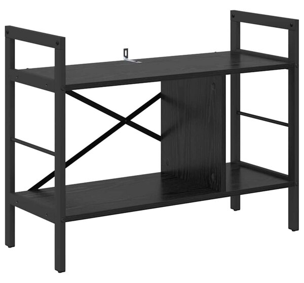 Könyvespolc Fekete tölgy 75 x 30 x 58,5 cm Faanyag