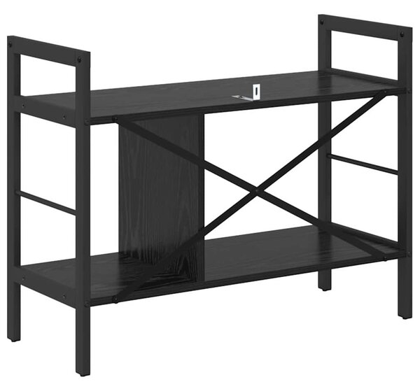 Könyvespolc Fekete tölgy 75 x 30 x 58,5 cm Faanyag