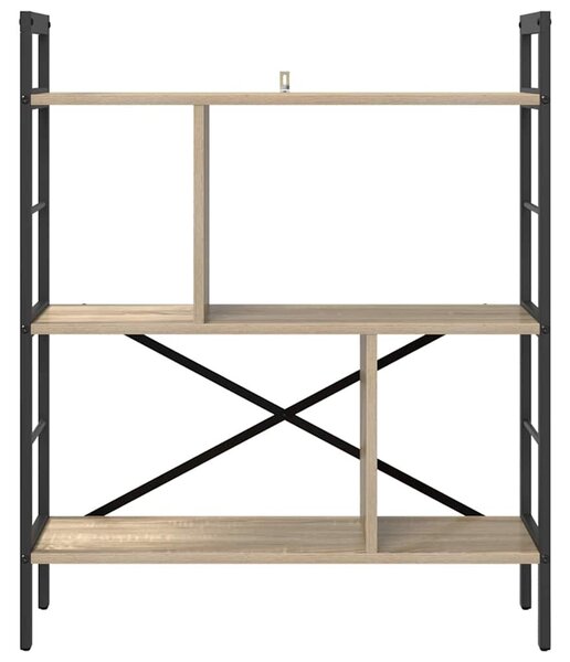 Könyvespolc Sonoma tölgy 75 x 30 x 91 cm Faanyag