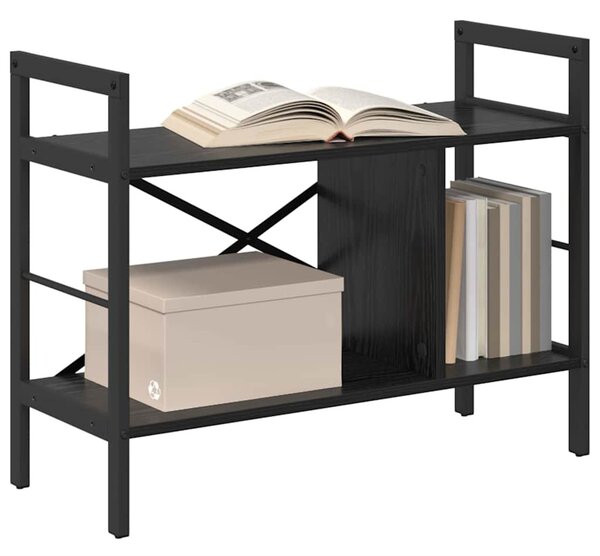 Könyvespolc Fekete tölgy 75 x 30 x 58,5 cm Faanyag