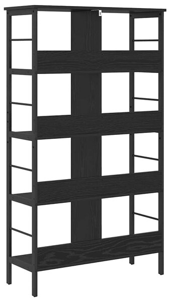 Könyvespolc Fekete tölgy 82 x 32 x 144,5 cm Faanyag