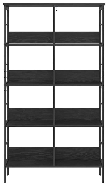 Könyvespolc Fekete tölgy 82 x 32 x 144,5 cm Faanyag
