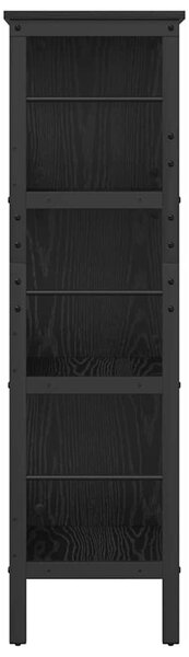 Könyvespolc Fekete tölgy 82 x 32 x 112 cm Faanyag