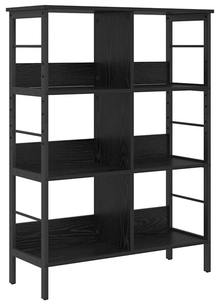 Könyvespolc Fekete tölgy 82 x 32 x 112 cm Faanyag