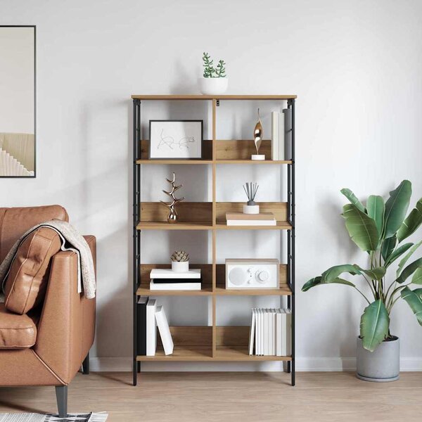 Könyvespolc 8 szintes 82 x 32 x 144,5 cm Szerelt Fa
