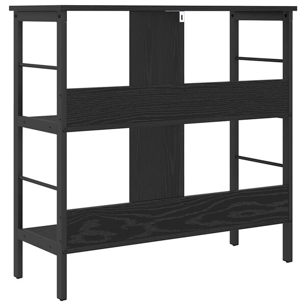 Könyvespolc Fekete tölgy 82 x 32 x 79 cm Faanyag