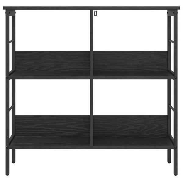 Könyvespolc Fekete tölgy 82 x 32 x 79 cm Faanyag