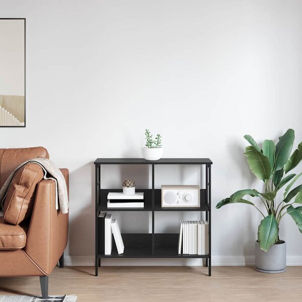 Könyvespolc Fekete tölgy 82 x 32 x 79 cm Faanyag