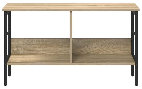 Könyvespolc 2 szintes 82 x 32 x 47 cm Szerelt Fa Sonoma tölgy