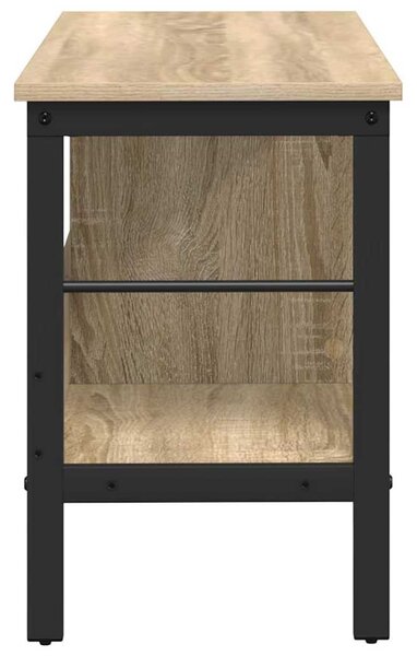 Könyvespolc 2 szintes 82 x 32 x 47 cm Szerelt Fa Sonoma tölgy