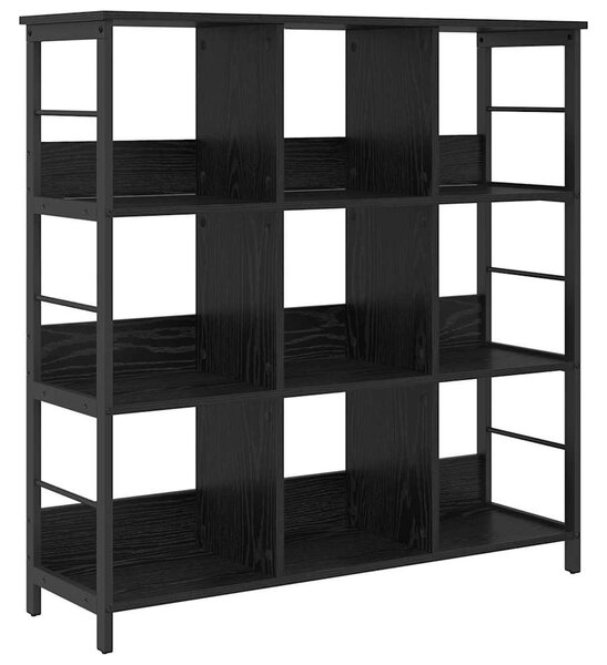 Könyvespolc Fekete tölgy 102 x 32 x 104,5 cm Faanyag