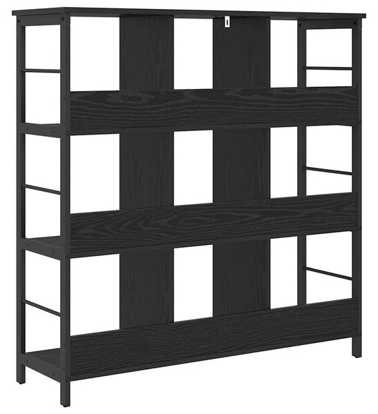 Könyvespolc Fekete tölgy 102 x 32 x 104,5 cm Faanyag
