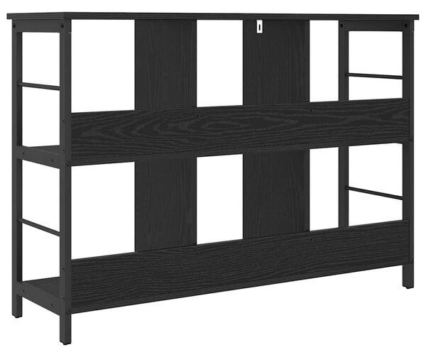 Könyvespolc Fekete tölgy 102 x 32 x 72,5 cm Faanyag
