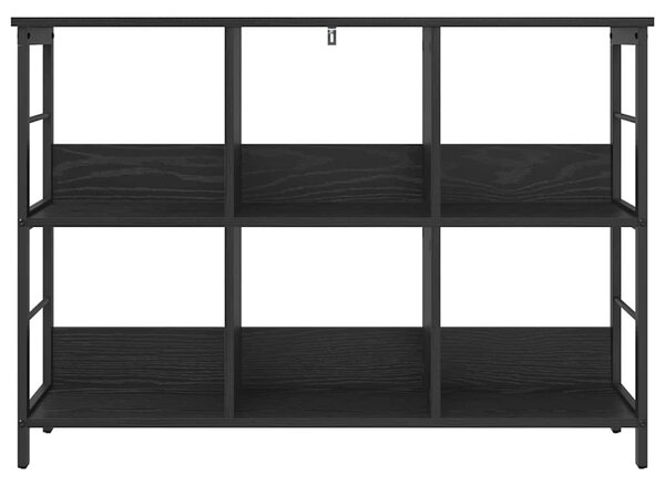 Könyvespolc Fekete tölgy 102 x 32 x 72,5 cm Faanyag
