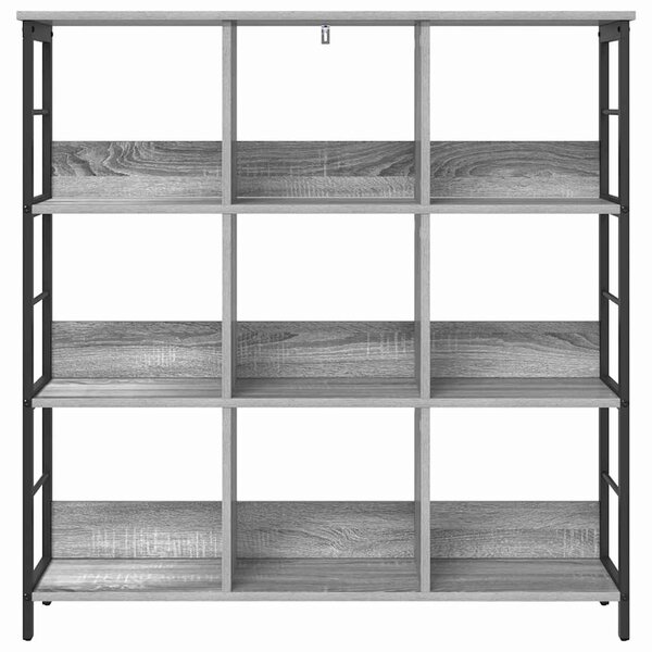 Könyvespolc 9 szintes 102 x 32 x 104,5 cm Szerelt Fa