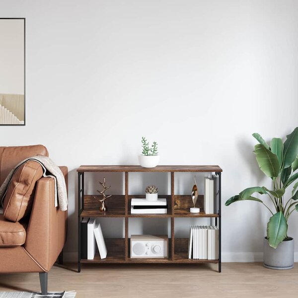 Könyvespolc 6 szintes 102 x 32 x 72,5 cm Szerelt Fa