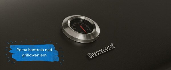 Ravanson GO-3 Gázos Kerti grillsütő - Fekete