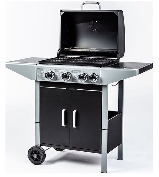 Ravanson GO-3 Gázos Kerti grillsütő - Fekete