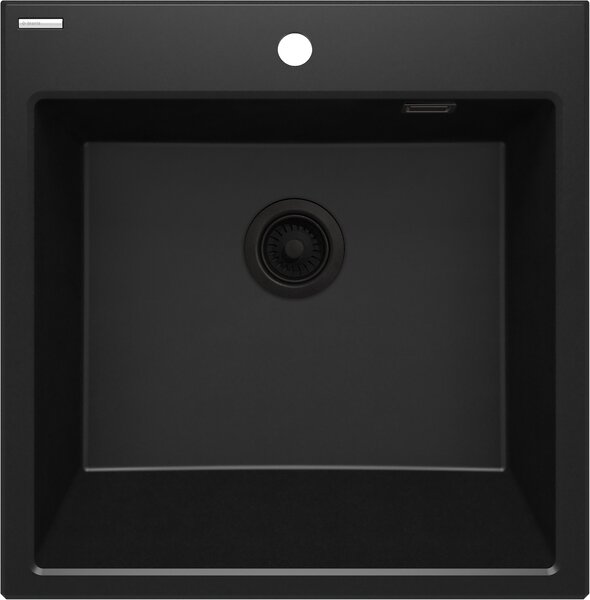 Deante Eridan gránit mosogató 61x60 cm fekete ZQE_N10K
