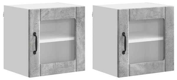 Konyhaszekrény Lucca 2 pcs Beton Szürke 40 x 31 x 40 cm Faanyag